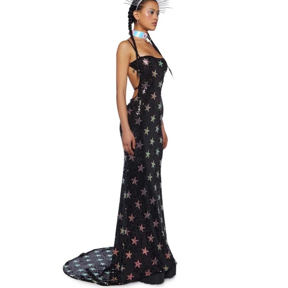 Tricked out Evening gown!!!! Scute! With a train